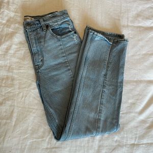 Abercrombie 90s Straight Split Hem Jeans